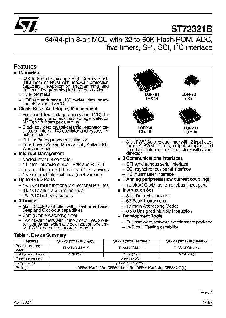 ST72F321BK6T6_4129784.PDF Datasheet