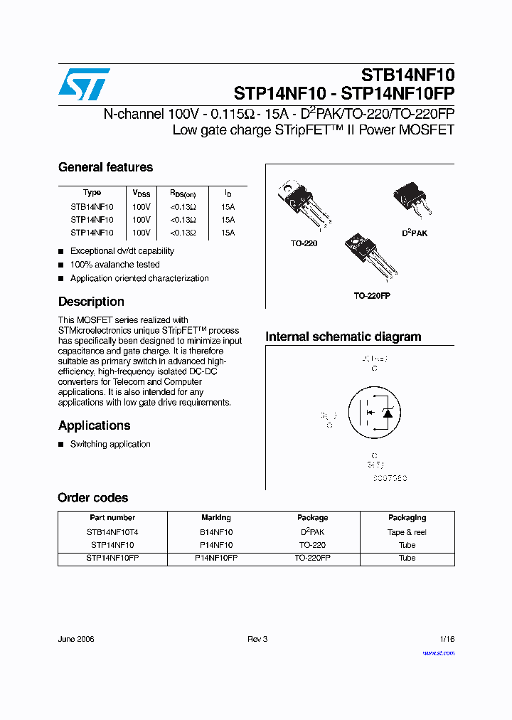 STB14NF1007_4118584.PDF Datasheet