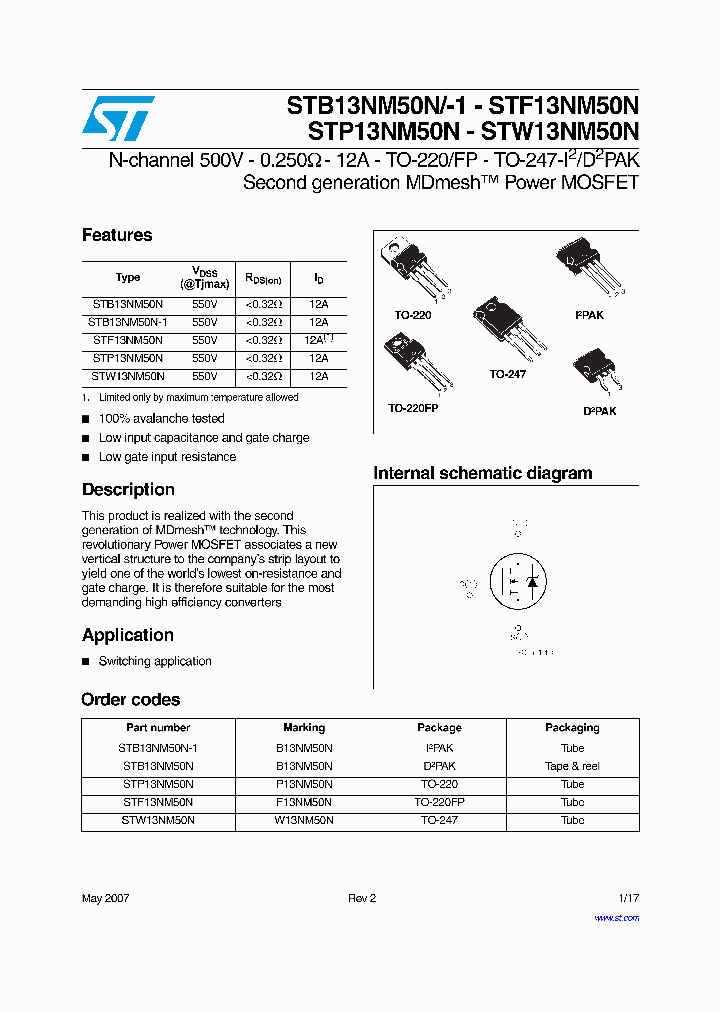 STB13NM50N_4114569.PDF Datasheet