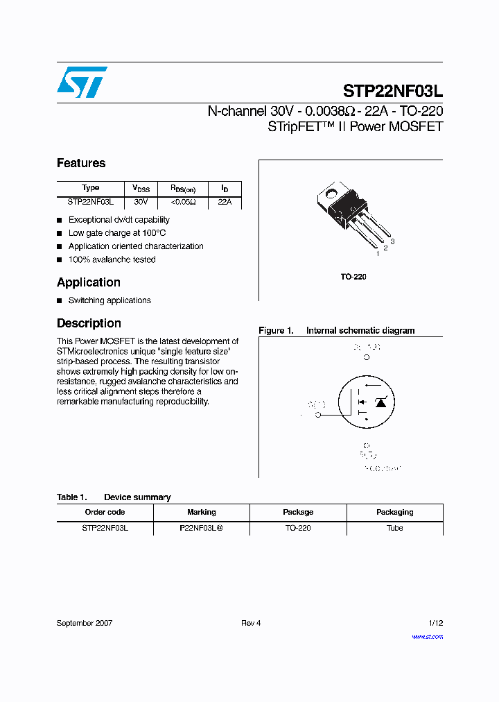 STP22NF03L07_4121567.PDF Datasheet