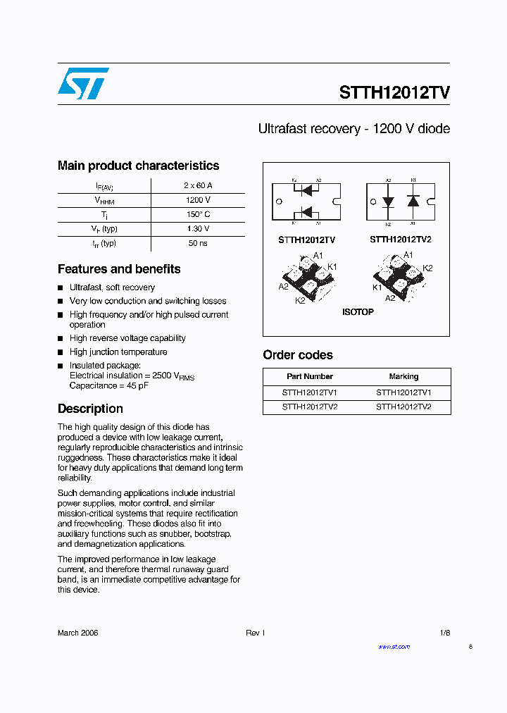 STTH12012TV_4106220.PDF Datasheet