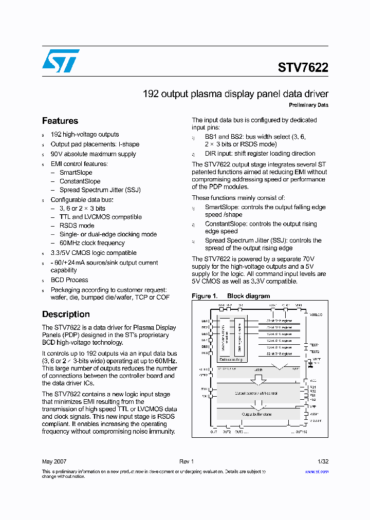 STV7622BMP_4134765.PDF Datasheet