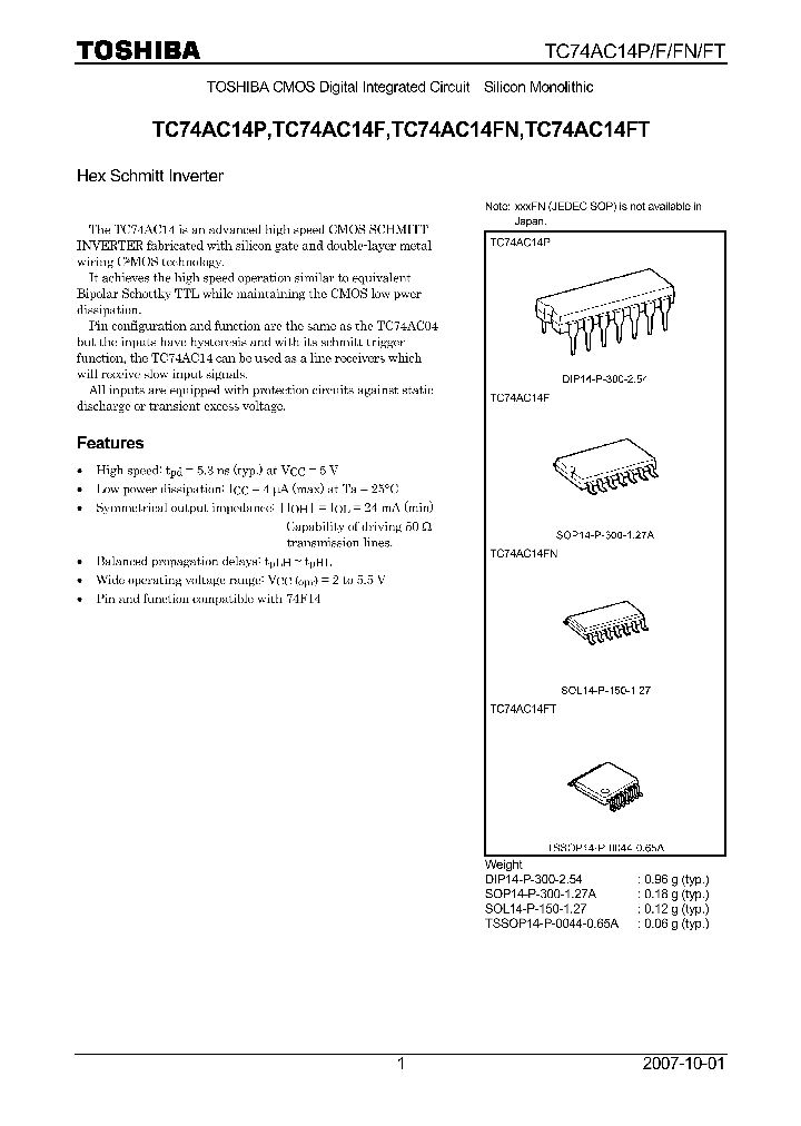 TC74AC14F07_4125054.PDF Datasheet