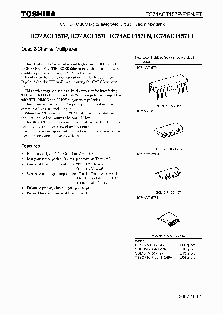 TC74ACT157P07_4124766.PDF Datasheet