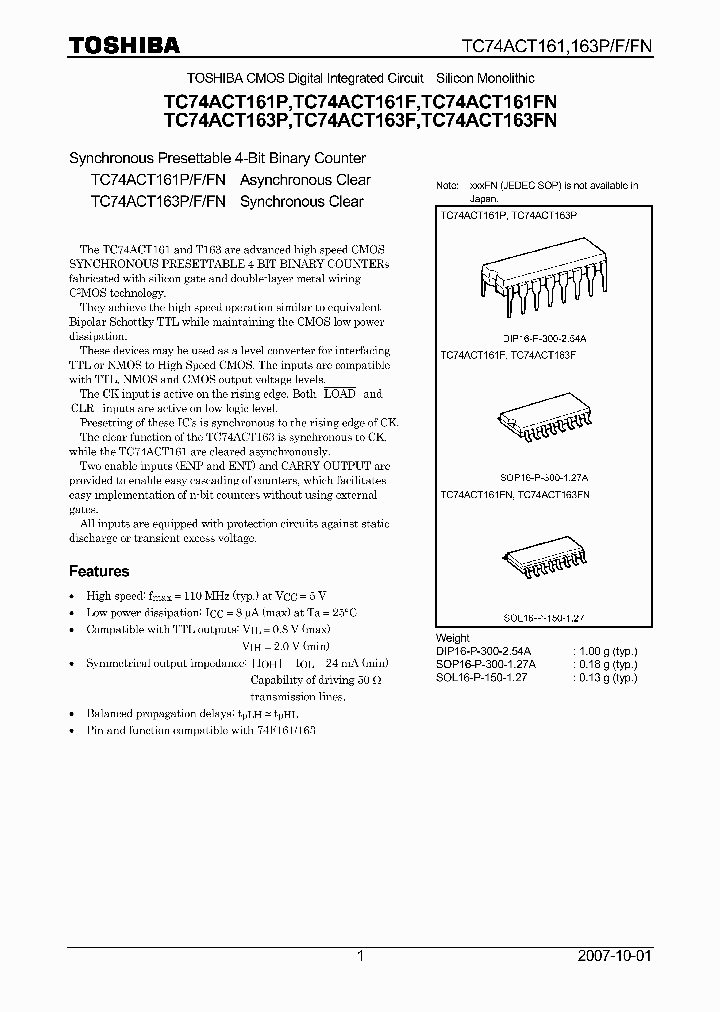 TC74ACT161P07_4124765.PDF Datasheet
