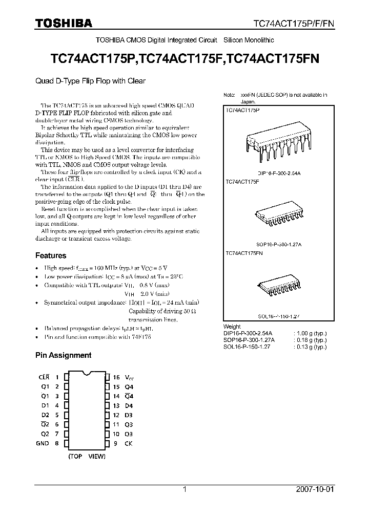 TC74ACT175P07_4124763.PDF Datasheet