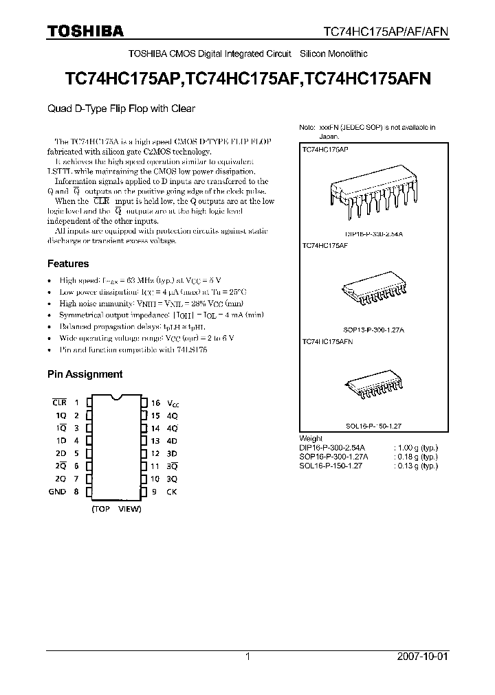 TC74HC175AP07_4124520.PDF Datasheet