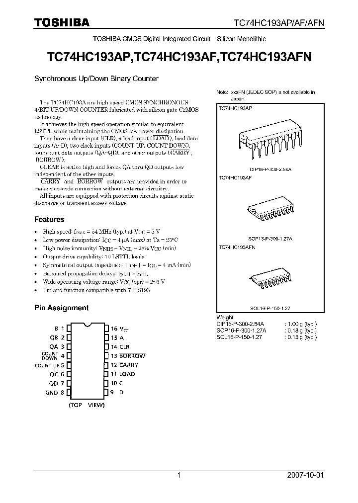 TC74HC193AP07_4109803.PDF Datasheet
