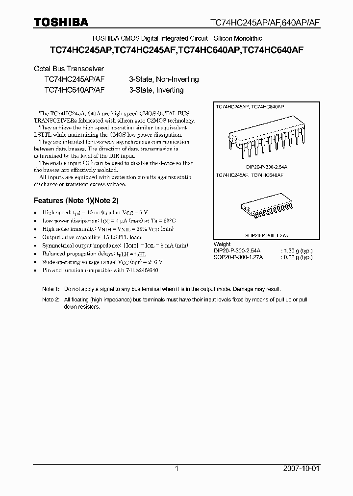 TC74HC245AP07_4111885.PDF Datasheet