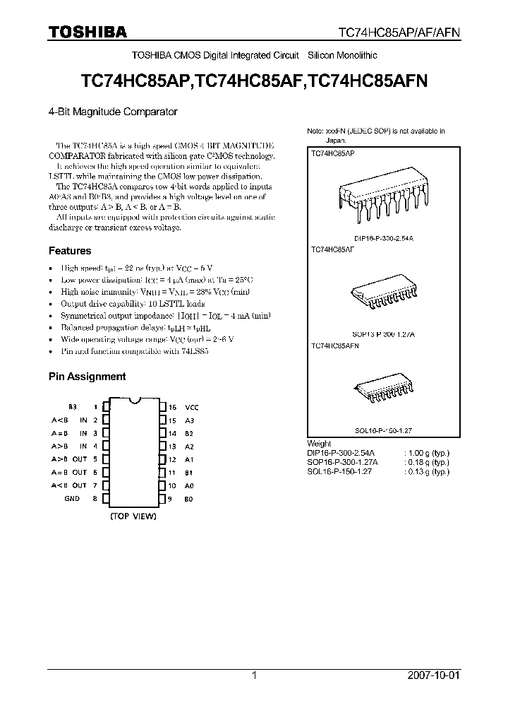 TC74HC85AP07_4124716.PDF Datasheet