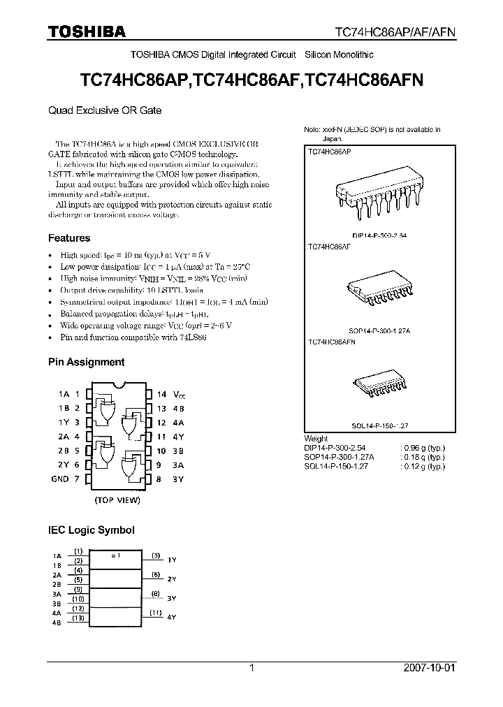 TC74HC86AP07_4124715.PDF Datasheet