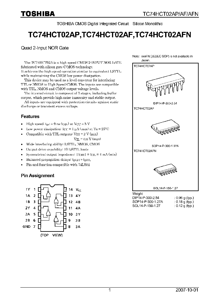 TC74HCT02AP07_4124507.PDF Datasheet