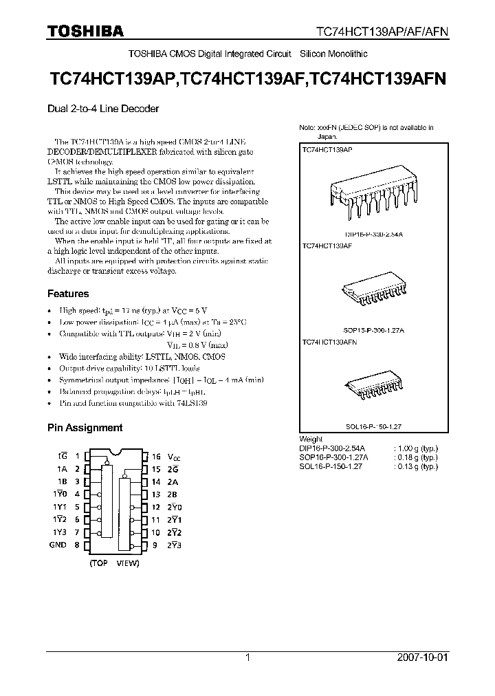 TC74HCT139AP07_4114052.PDF Datasheet