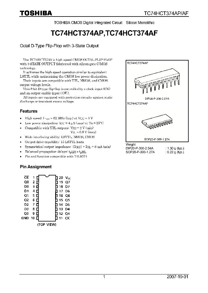 TC74HCT374AP07_4124500.PDF Datasheet