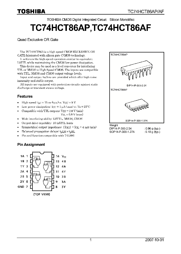 TC74HCT86AP07_4124498.PDF Datasheet