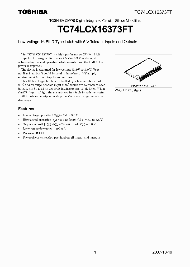 TC74LCX16373FT_4133243.PDF Datasheet