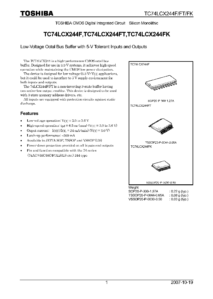 TC74LCX244F07_4133240.PDF Datasheet