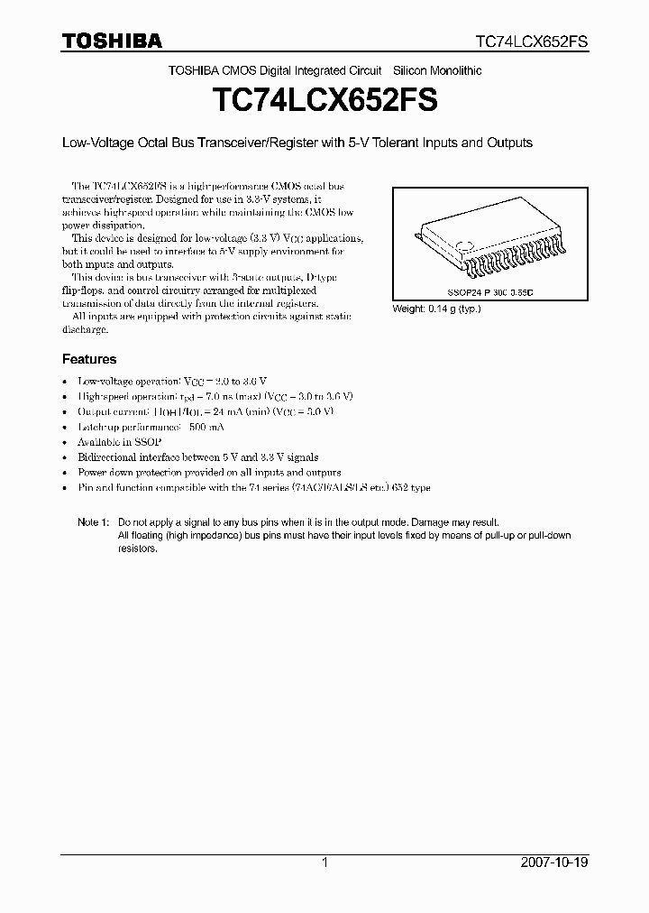 TC74LCX652FS07_4133225.PDF Datasheet