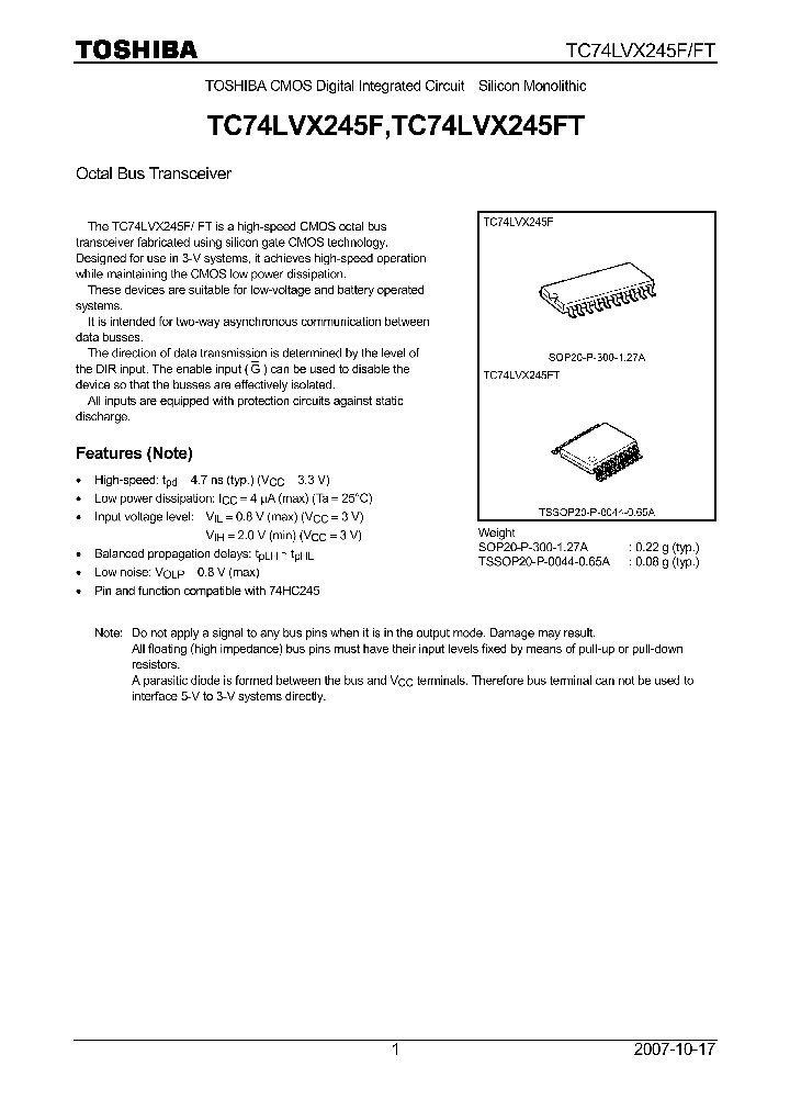 TC74LVX245F07_4132852.PDF Datasheet