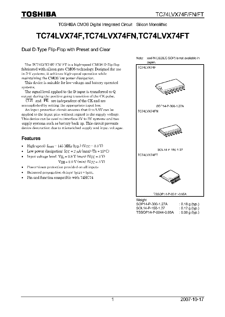 TC74LVX74F07_4133212.PDF Datasheet
