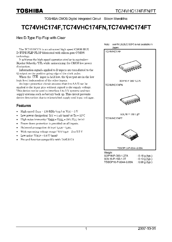 TC74VHC174F07_4132646.PDF Datasheet