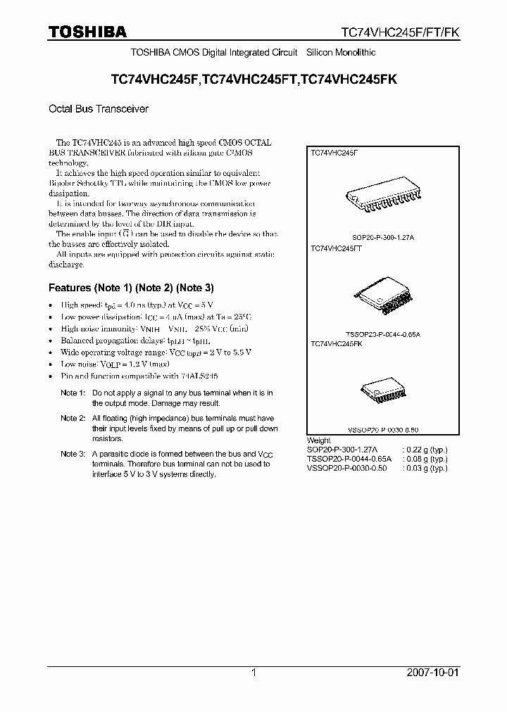 TC74VHC245F07_4132642.PDF Datasheet