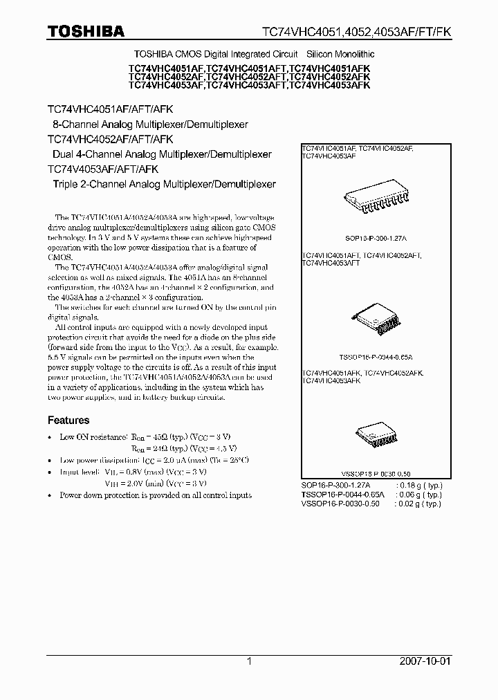 TC74VHC4052AF_4132629.PDF Datasheet