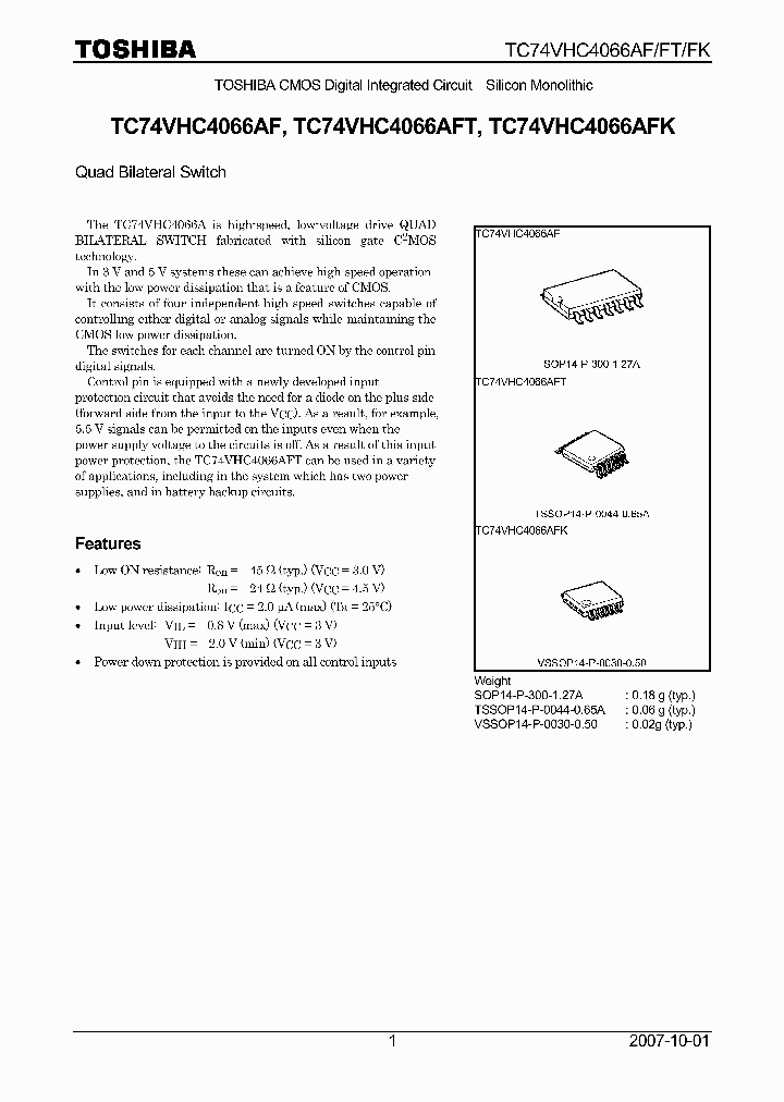 TC74VHC4066AF_4132628.PDF Datasheet