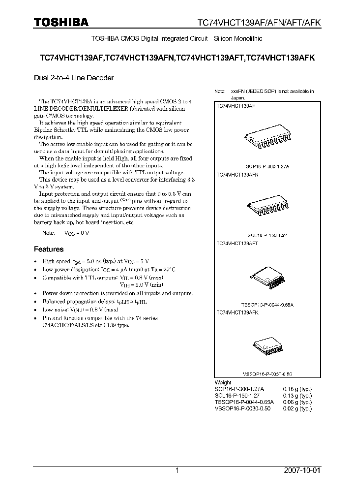 TC74VHCT139AF07_4132616.PDF Datasheet