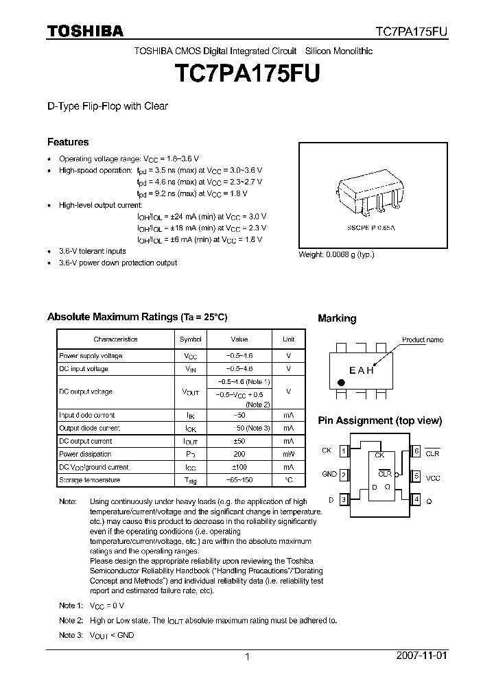 TC7PA175FU_4133189.PDF Datasheet