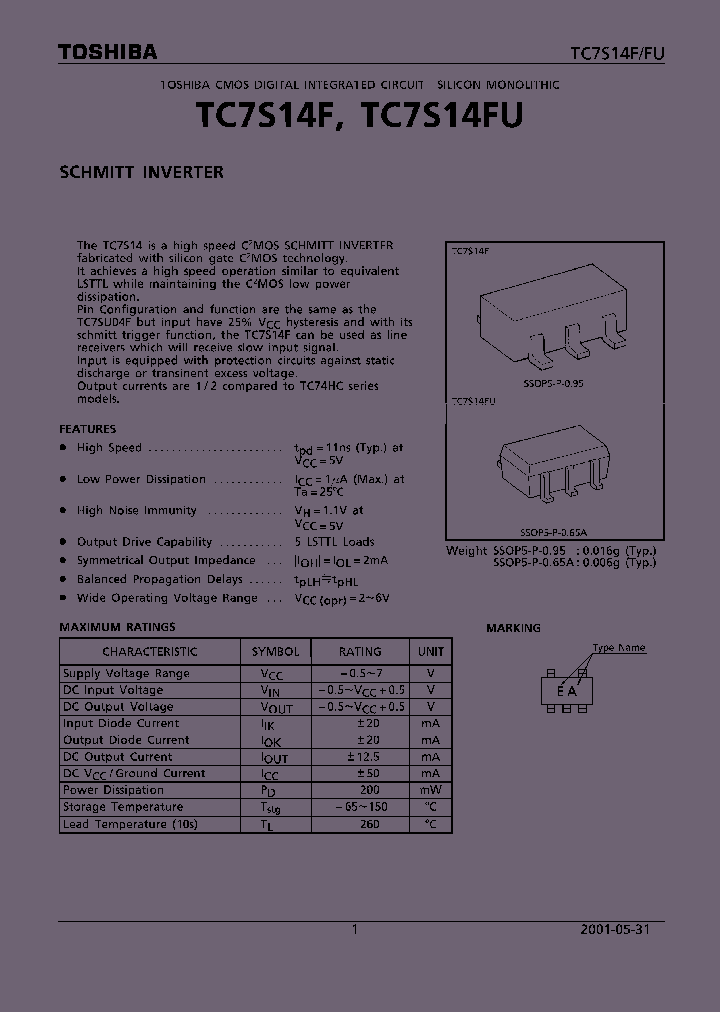 TC7S14F01_4116205.PDF Datasheet