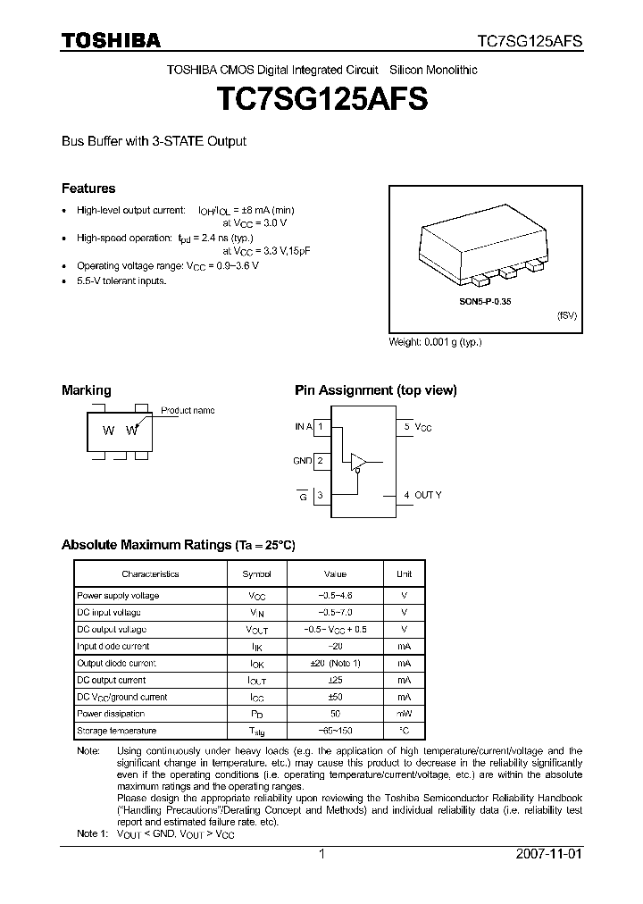 TC7SG125AFS_4125203.PDF Datasheet