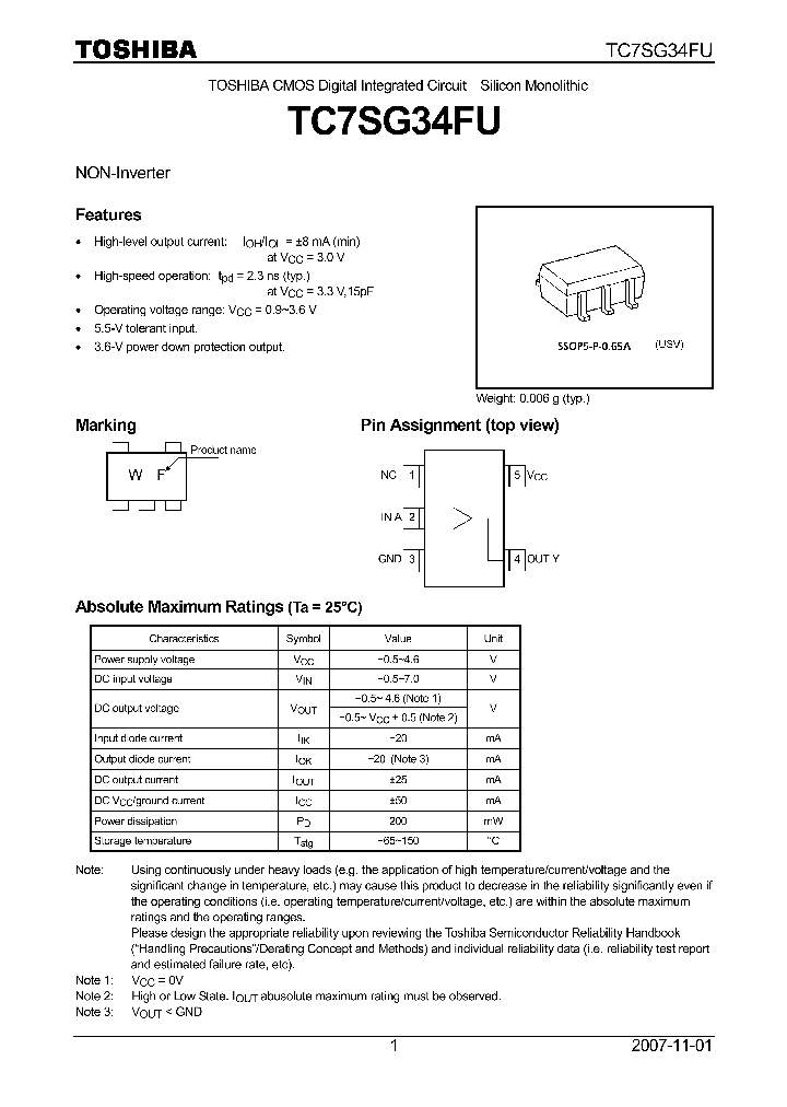 TC7SG34FU_4125188.PDF Datasheet