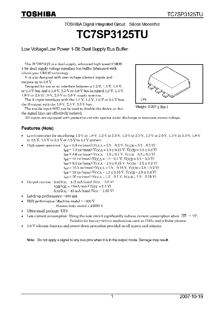 TC7SP3125TU_4125167.PDF Datasheet
