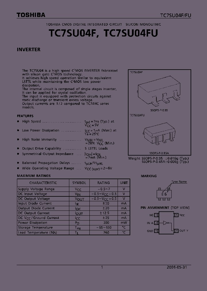 TC7SU04F01_4125163.PDF Datasheet