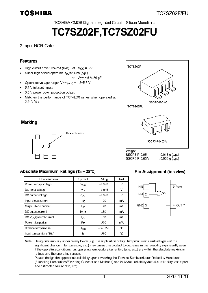 TC7SZ02F07_4125037.PDF Datasheet
