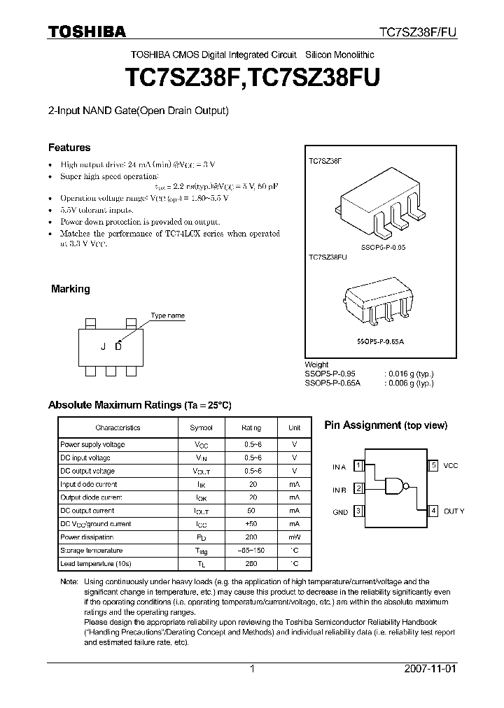 TC7SZ38F_4125025.PDF Datasheet