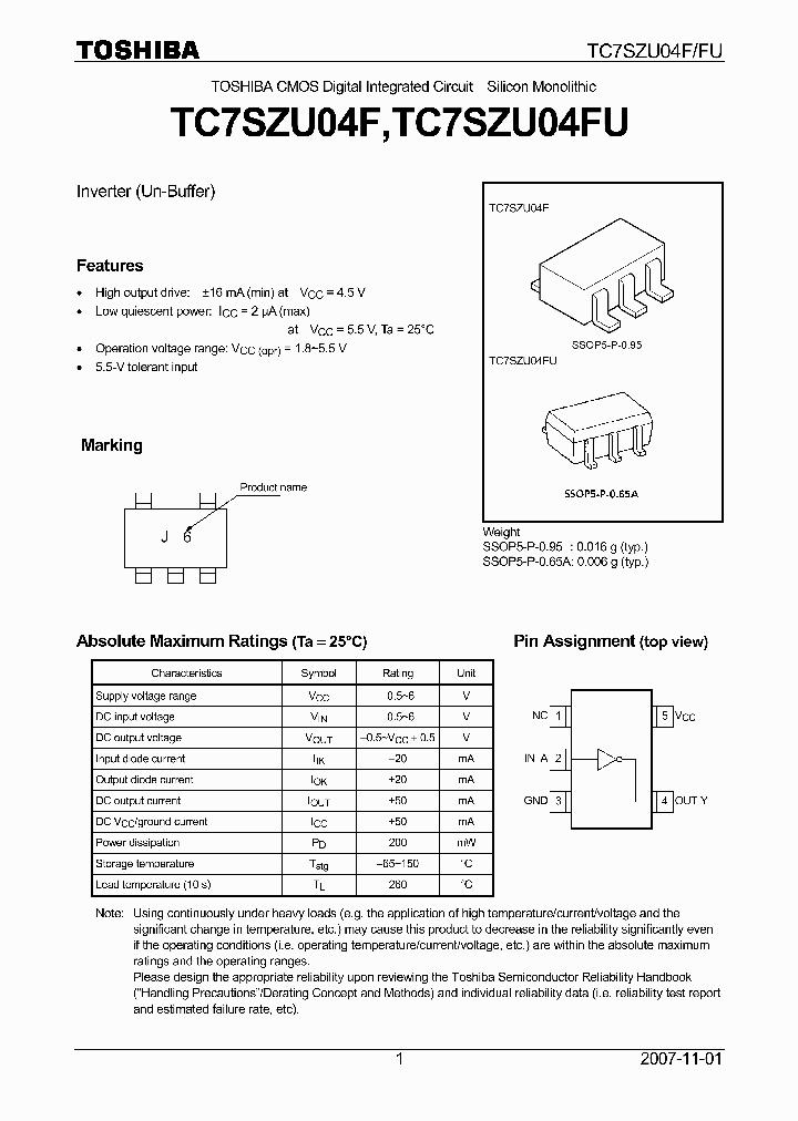 TC7SZU04F07_4125022.PDF Datasheet