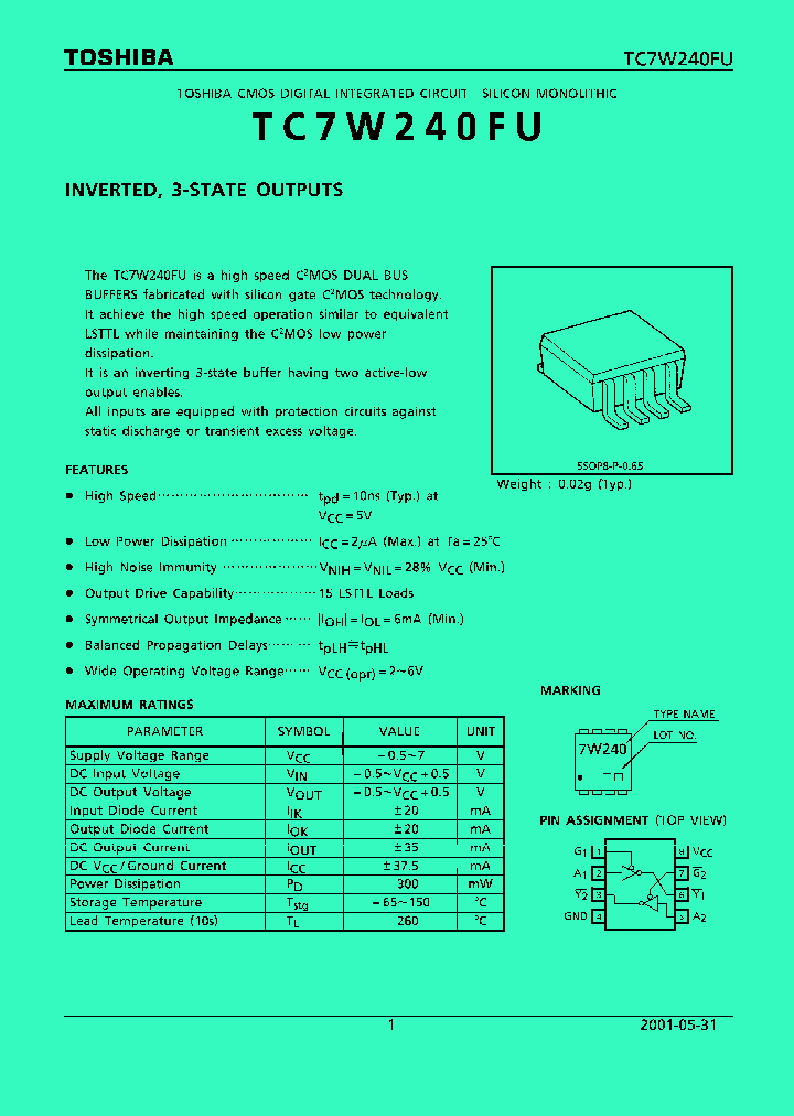TC7W240FU01_4124710.PDF Datasheet