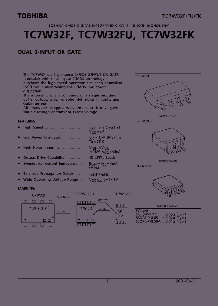 TC7W32F01_4124708.PDF Datasheet