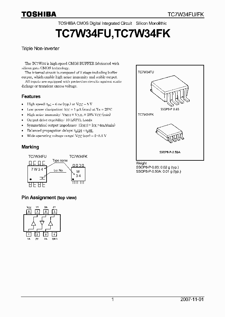 TC7W34FU07_4124707.PDF Datasheet