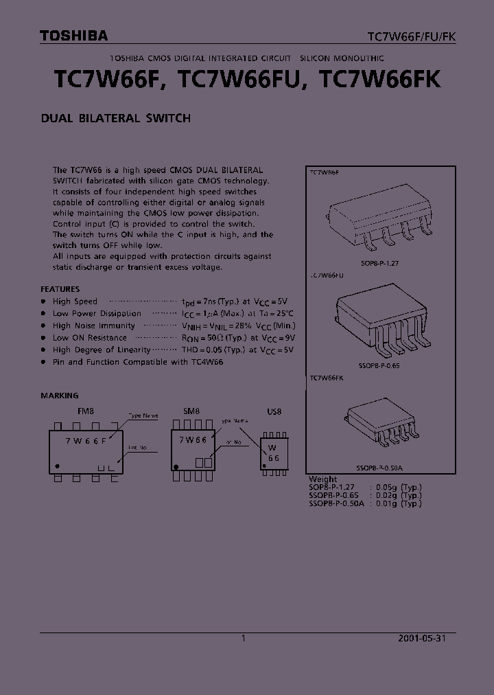 TC7W66F01_4124705.PDF Datasheet