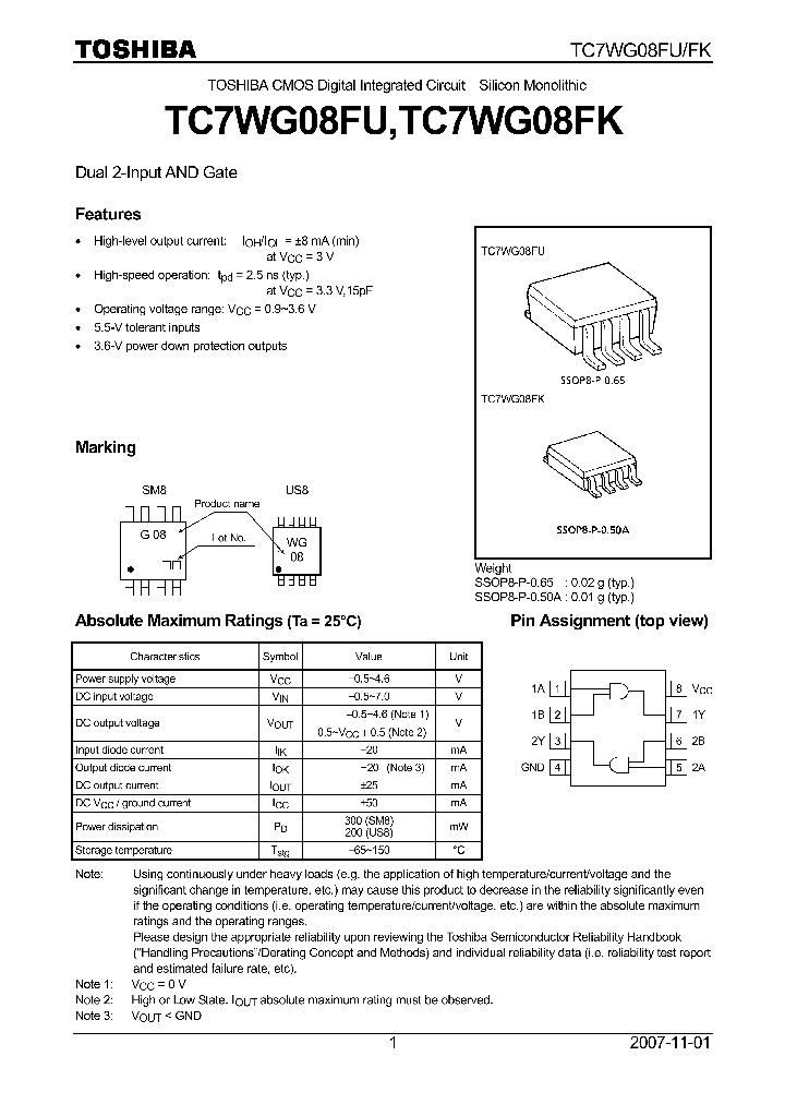 TC7WG08FK_4125009.PDF Datasheet
