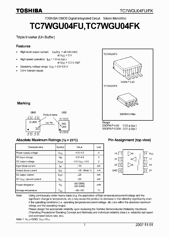 TC7WGU04FK_4124985.PDF Datasheet