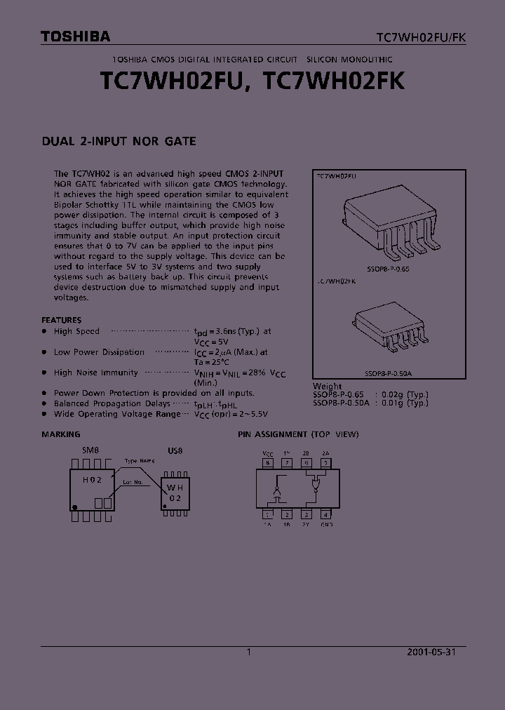 TC7WH02FU01_4124980.PDF Datasheet