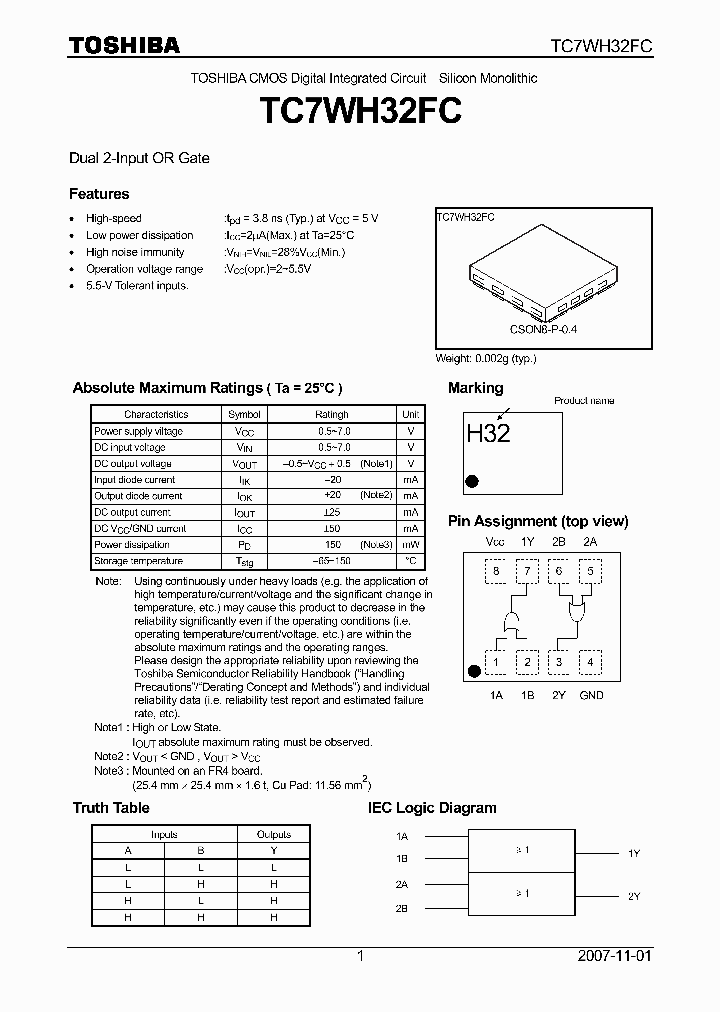 TC7WH32FC_4124969.PDF Datasheet