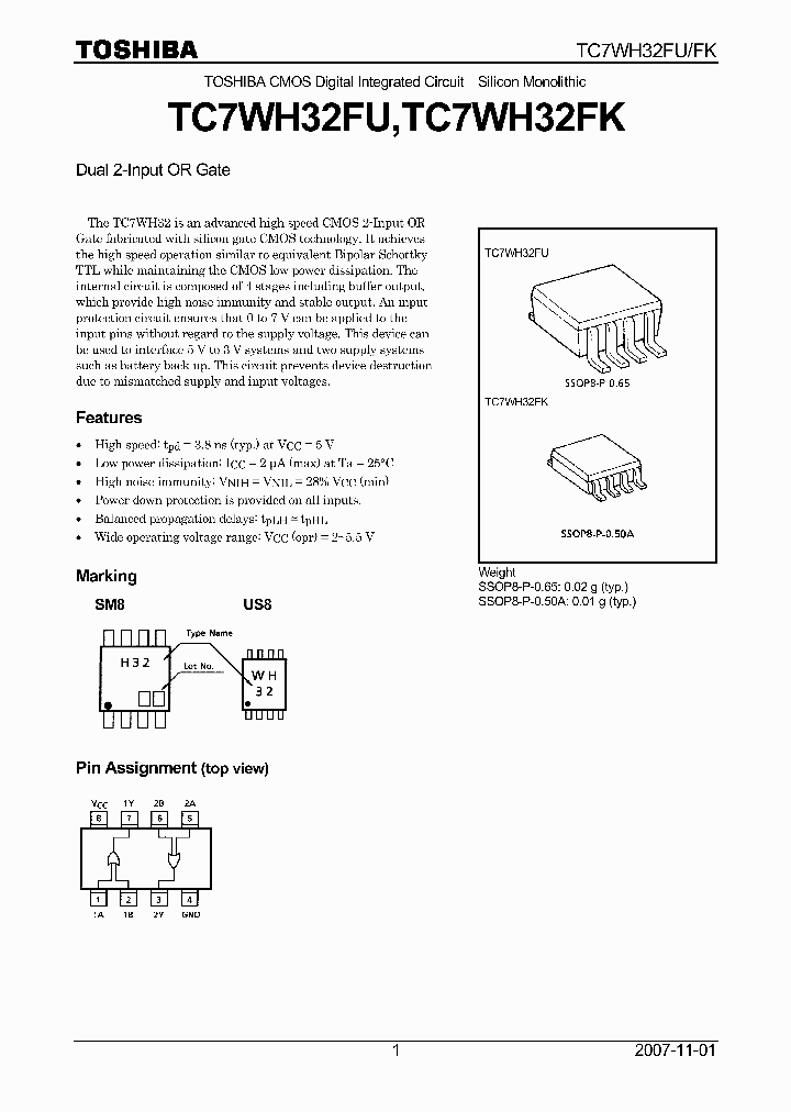 TC7WH32FU07_4124968.PDF Datasheet