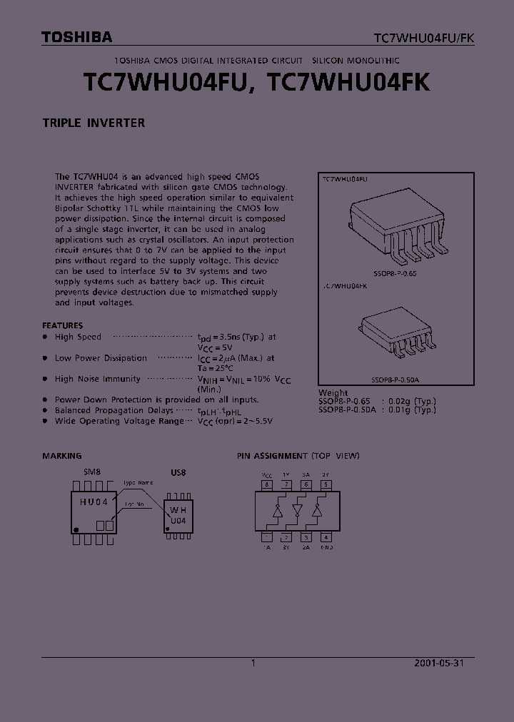 TC7WHU04FU01_4124963.PDF Datasheet