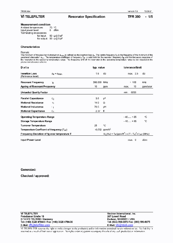 TFR390_4164726.PDF Datasheet