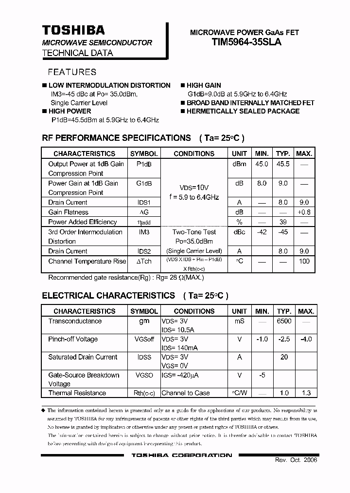 TIM5964-35SLA_4153128.PDF Datasheet